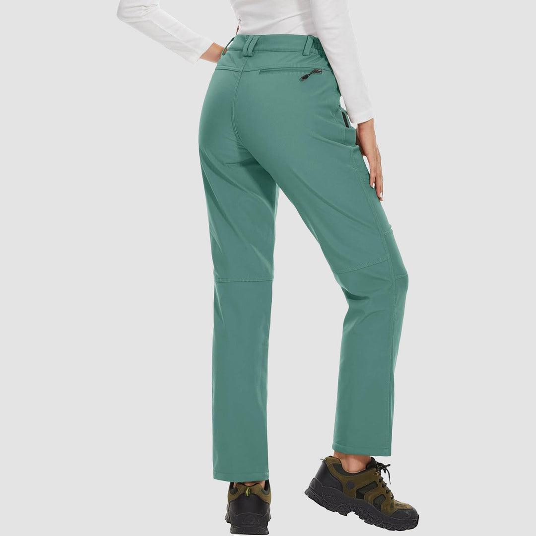 Pantalon de Ski Femme Doublé Polaire Déperlant