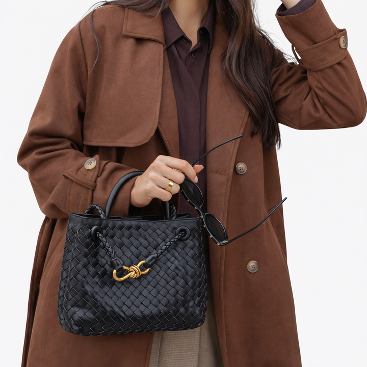 Sac Cabas Tressé Femme en Cuir Vegan – Sac à Épaule Souple
